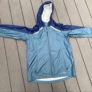 LL Bean youth trail model rain jacket  XL 18